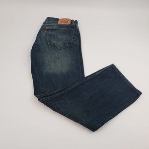 Levi 505 Dark Wash Jeans 34 x 29 Measured (A-3)